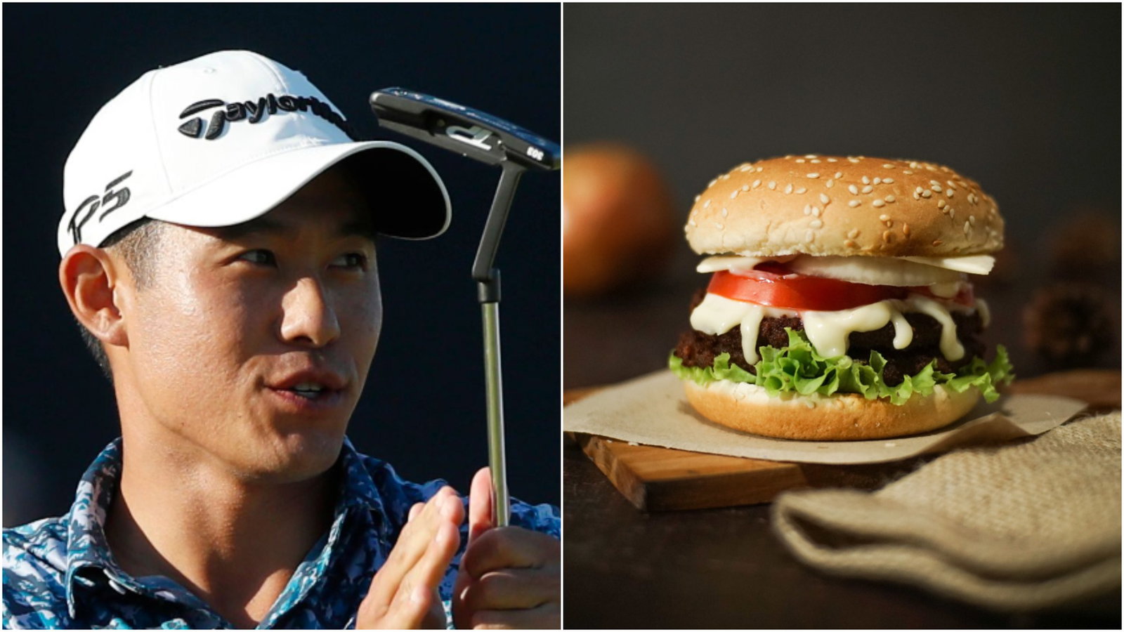 Open winner Collin Morikawa seen pulling CLARET JUG THROUGH AIRPORT on way home